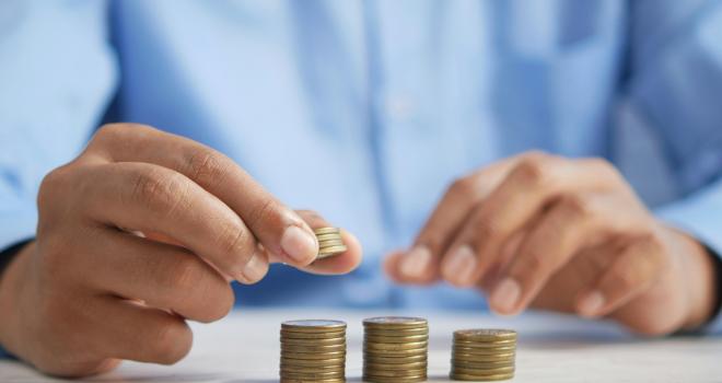 coins on a table